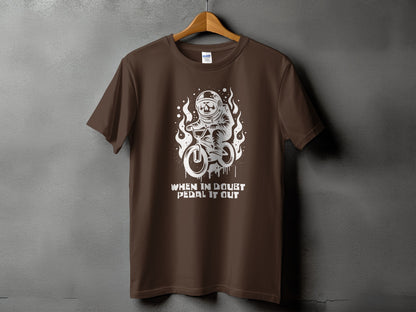 When in Doubt Pedal It Out Bear Cycling Shirt product type