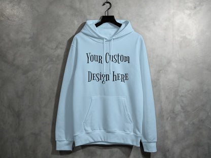 Personalizable Blue Custom Hoodie Apparel Product