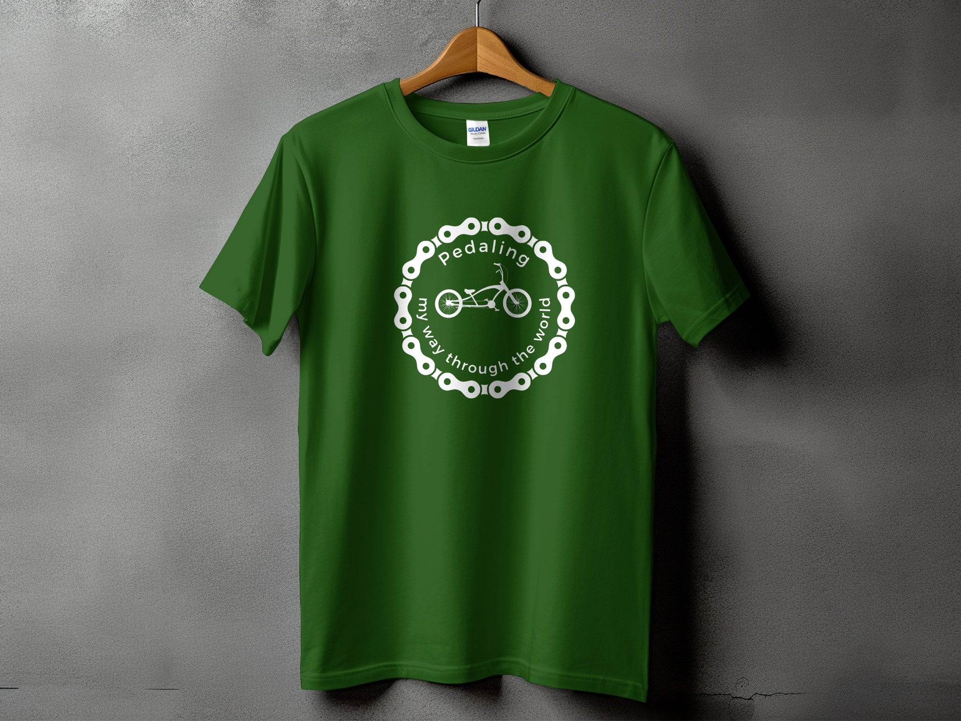 Pedaling My Way Through The World Graphic T-Shirt product