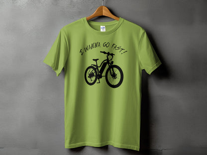I Wanna Go Fast Bicycle Graphic T-Shirt product
