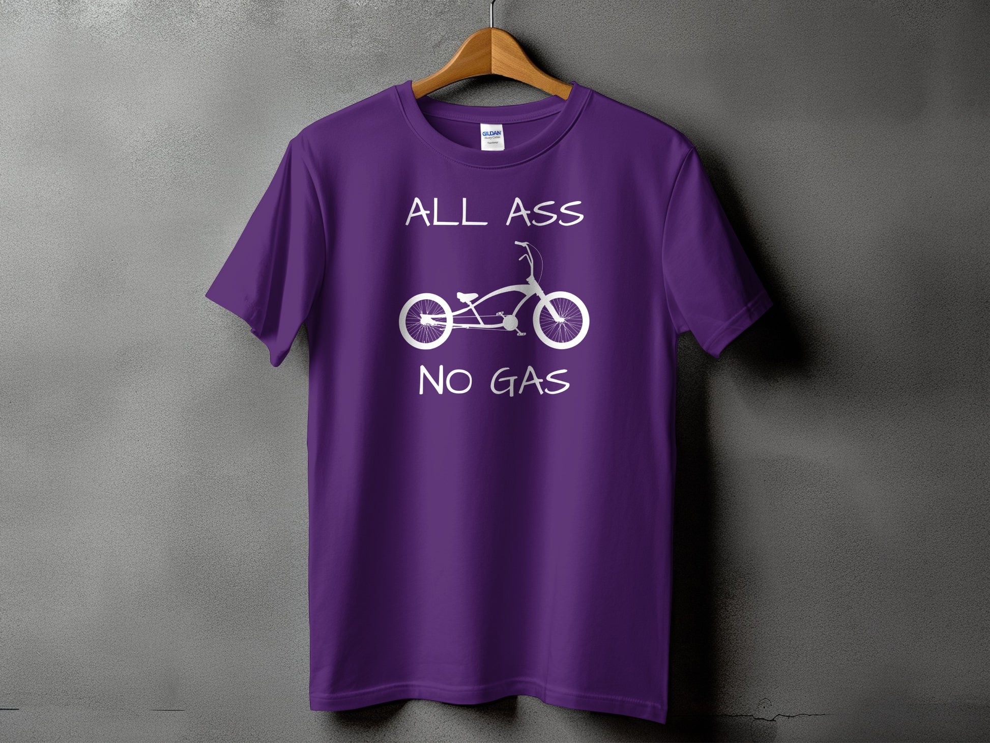 All Ass No Gas Bicycle Graphic T-Shirt product