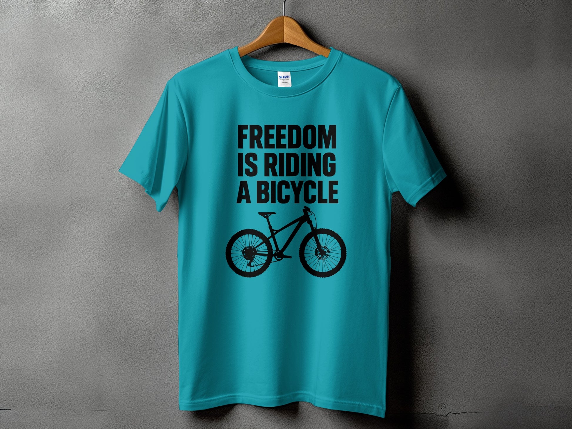 Freedom Is Riding A Bicycle Graphic T-Shirt product type