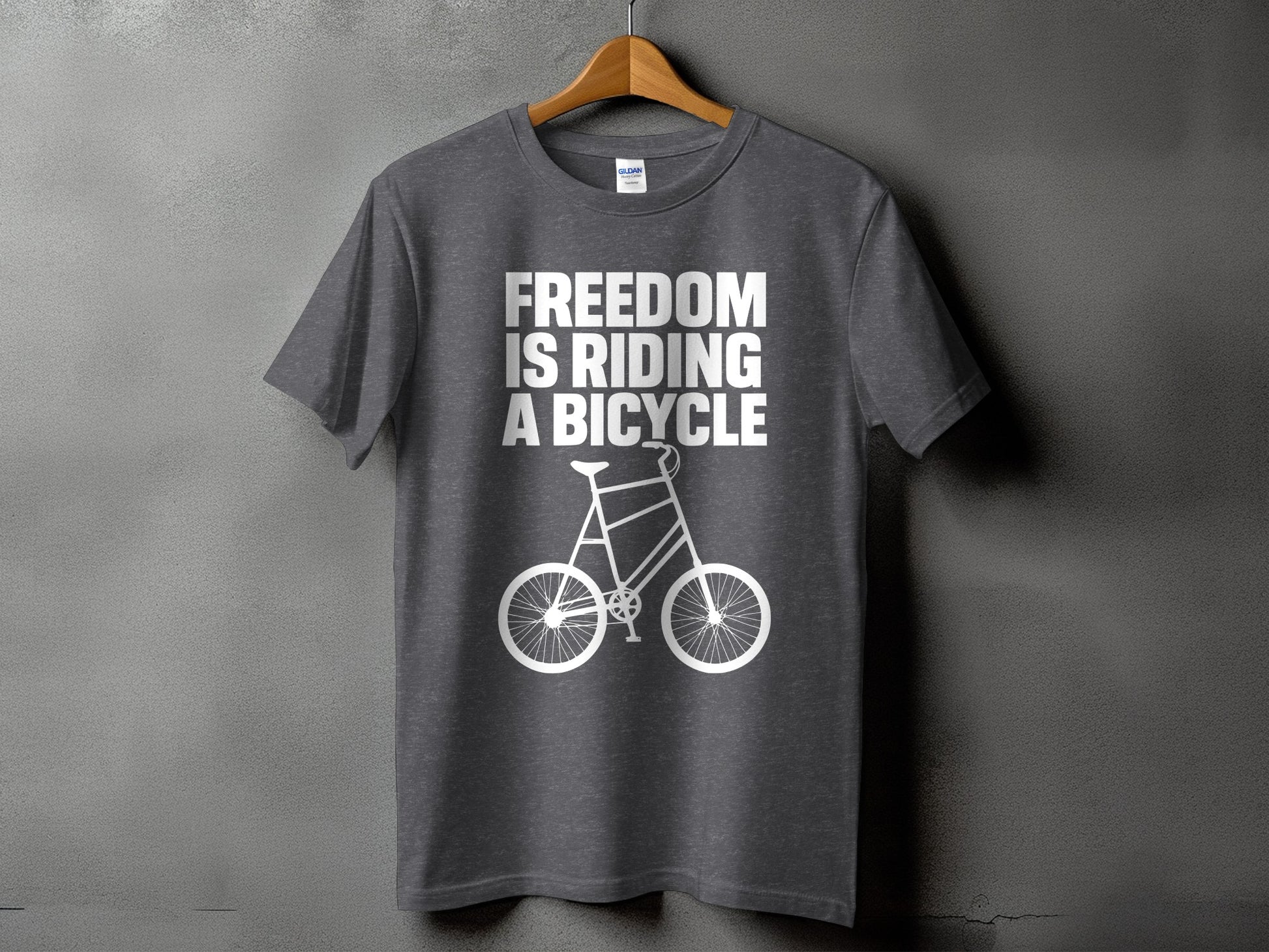 Freedom Is Riding a Bicycle Graphic T-Shirt product