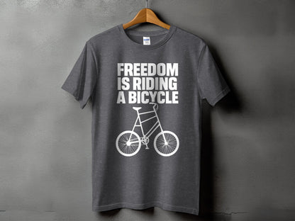 Freedom Is Riding a Bicycle Graphic T-Shirt product
