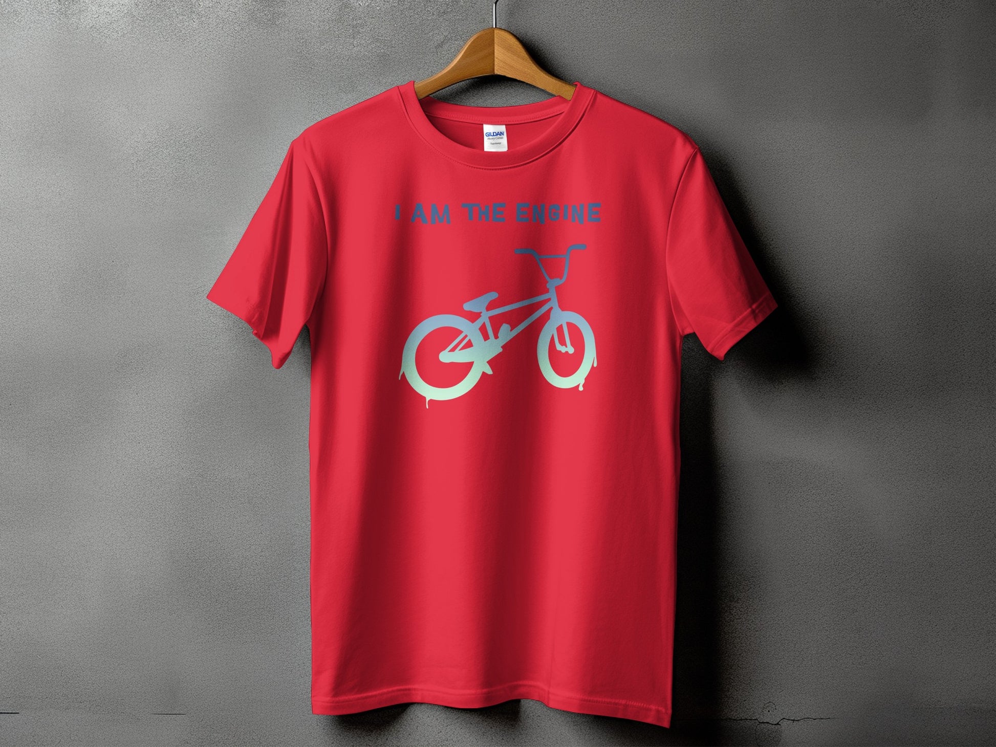 I Am The Engine Bicycle Graphic Printed T Shirt product type