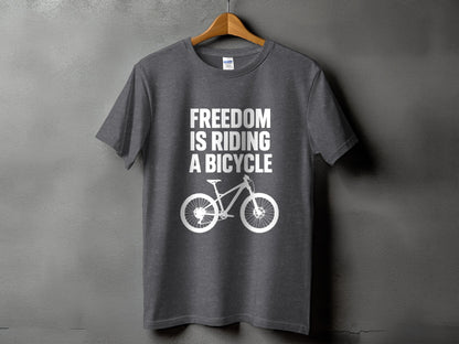 Freedom Is Riding A Bicycle Graphic T-Shirt product