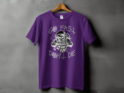 Go Fast Don't Die Astronaut Graphic T-Shirt product type