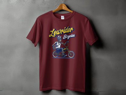 Skeleton Riding Lowrider Graphic Red Bicycles product