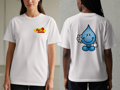 Smiling Water Drop Graphic Printed T-Shirt product