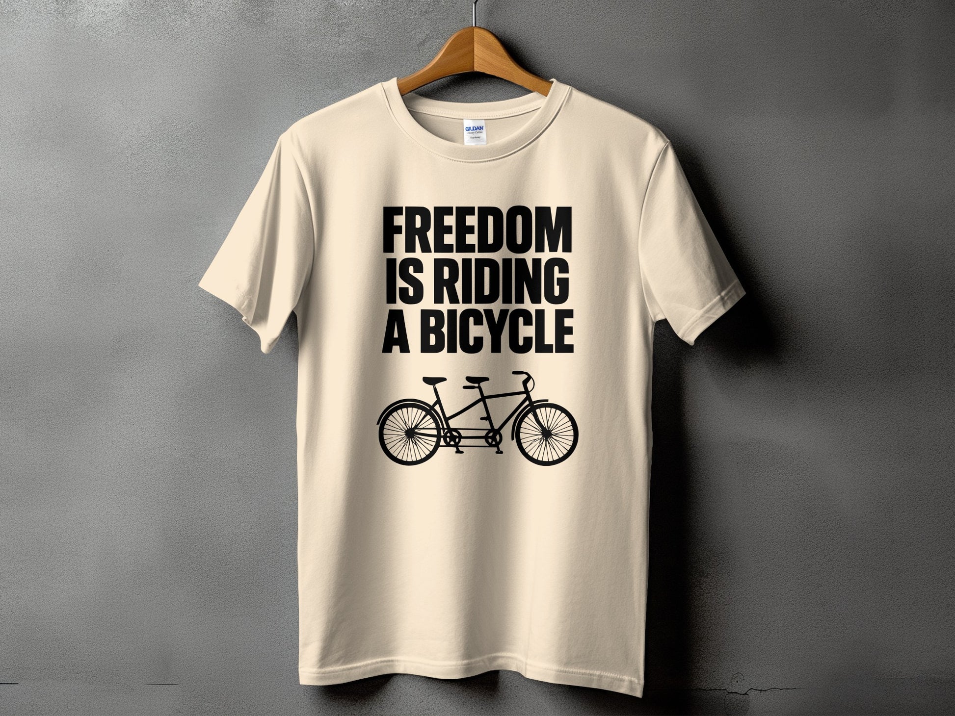 Freedom Is Riding a Bicycle Graphic T-Shirt product type