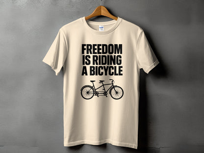 Freedom Is Riding a Bicycle Graphic T-Shirt product type