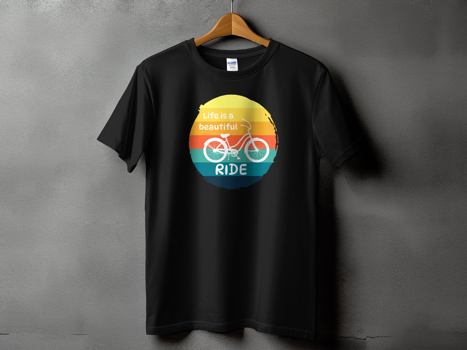 Life is a beautiful ride bicycle print product type