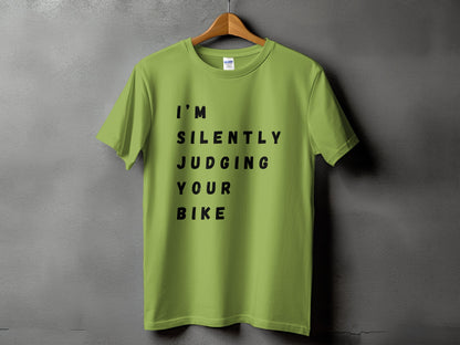 I'm Silently Judging Your Bike Graphic Tee product type