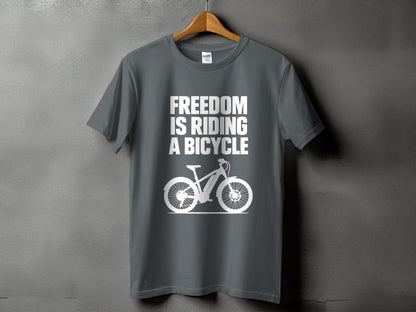 Freedom Is Riding A Bicycle Graphic T-Shirt product type