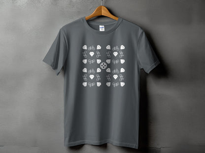 Cycling Pattern Graphic Printed Comfortable T-Shirt product