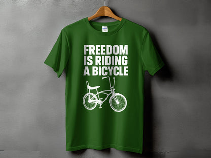 Freedom Is Riding A Bicycle T Shirt product