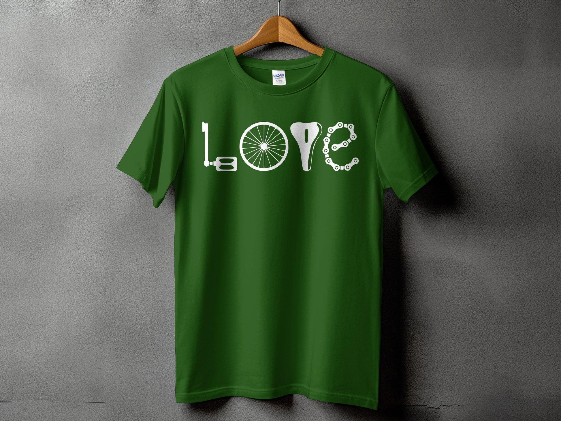 Love Bike Parts Design Graphic Bicycle Shirt product