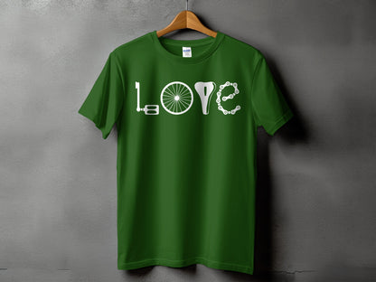 Love Bike Parts Design Graphic Bicycle Shirt product