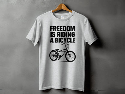Freedom Is Riding A Bicycle Graphic T-Shirt product