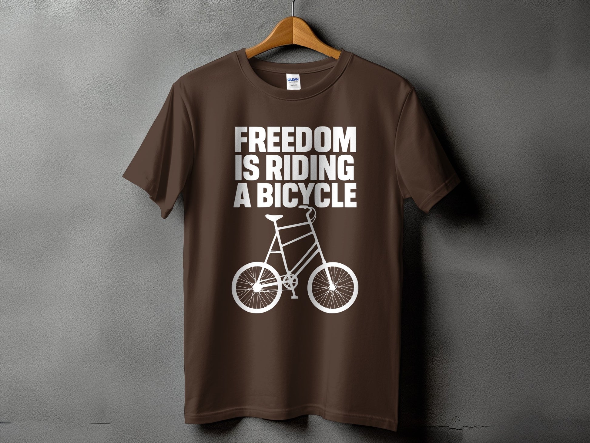 Freedom Is Riding a Bicycle Graphic T-Shirt product
