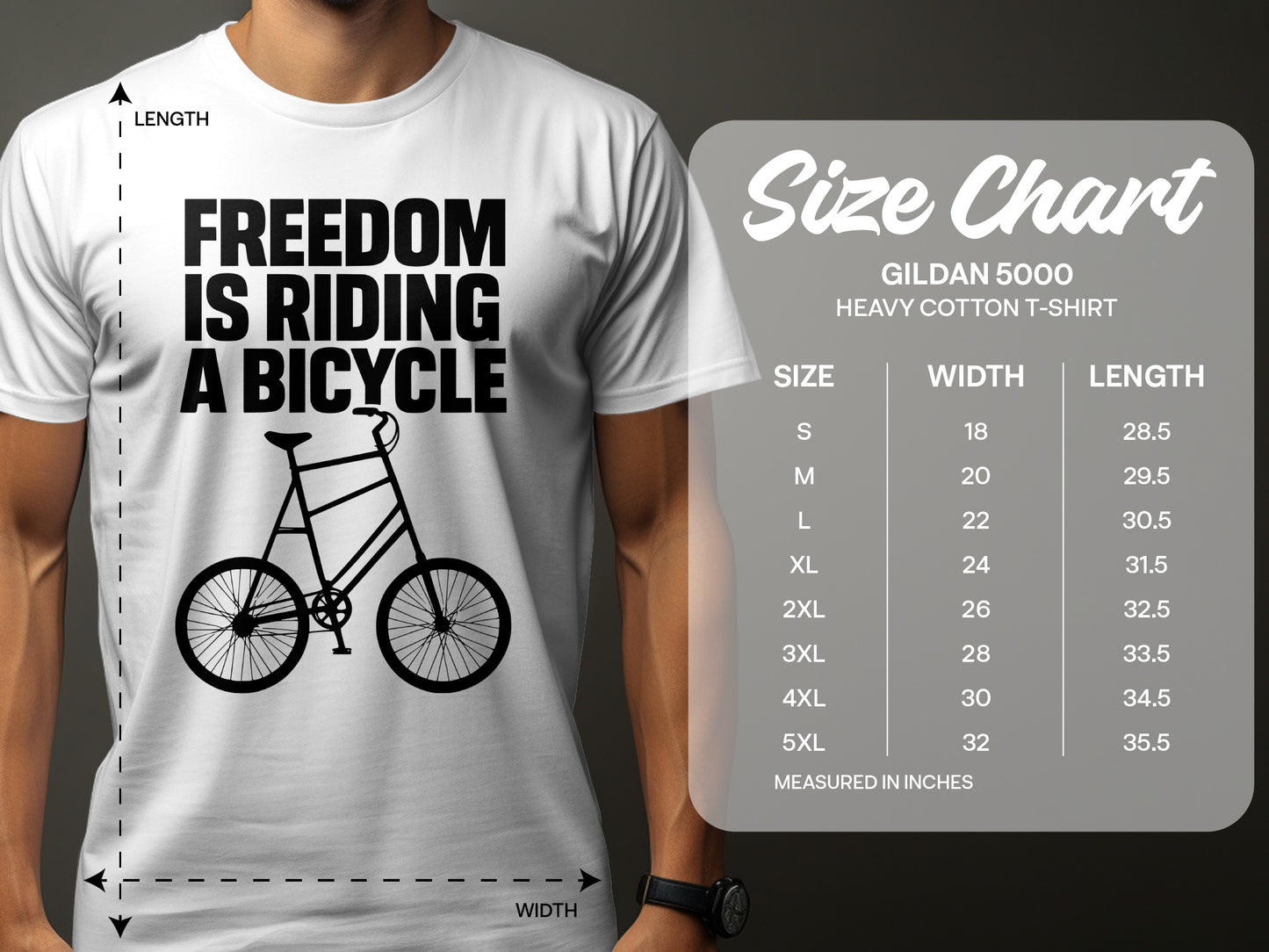 Freedom Is Riding A Bicycle Heavy Cotton T-Shirt product