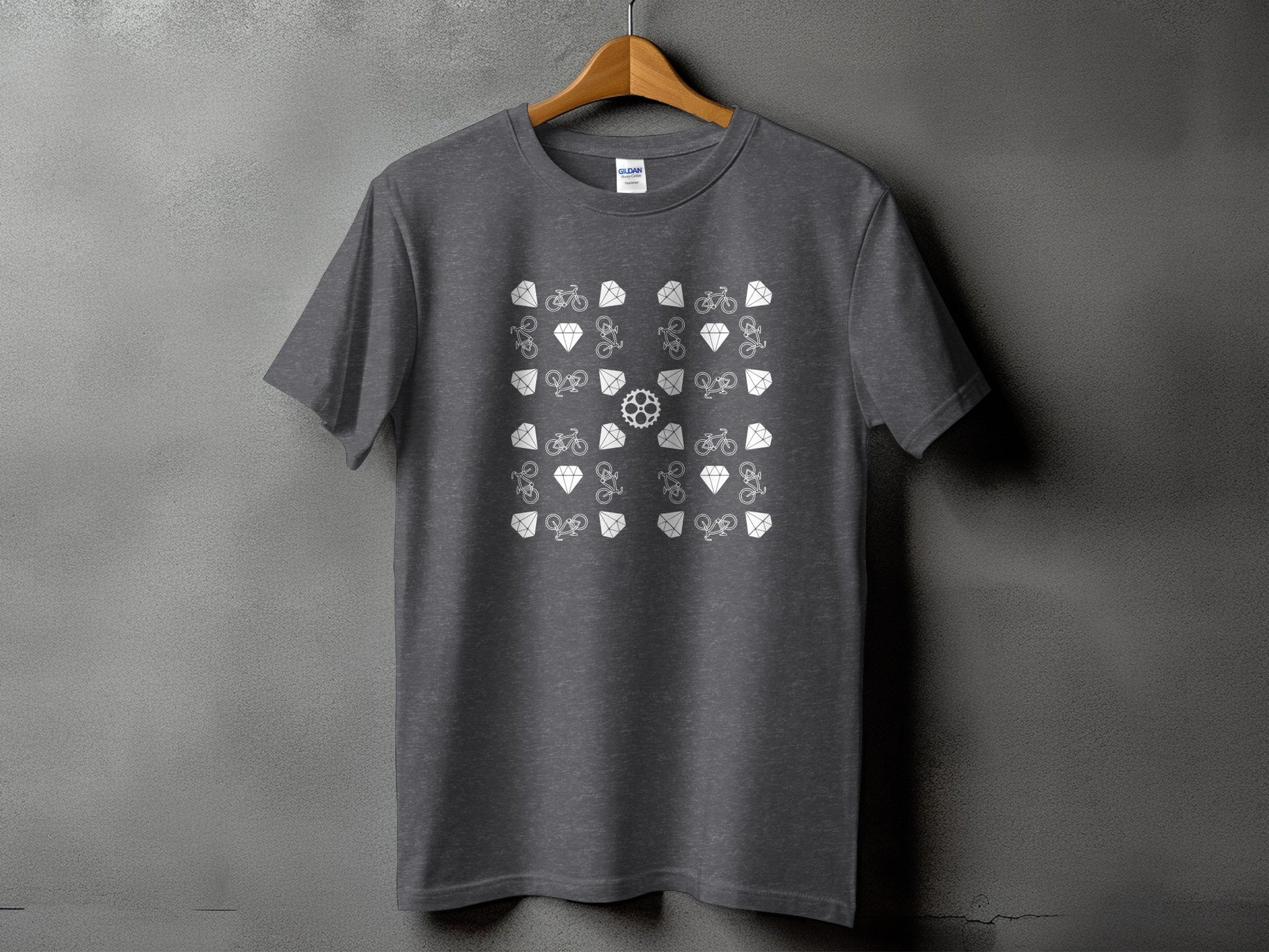 Unique Sports Icons Design Charcoal Grey Shirt product