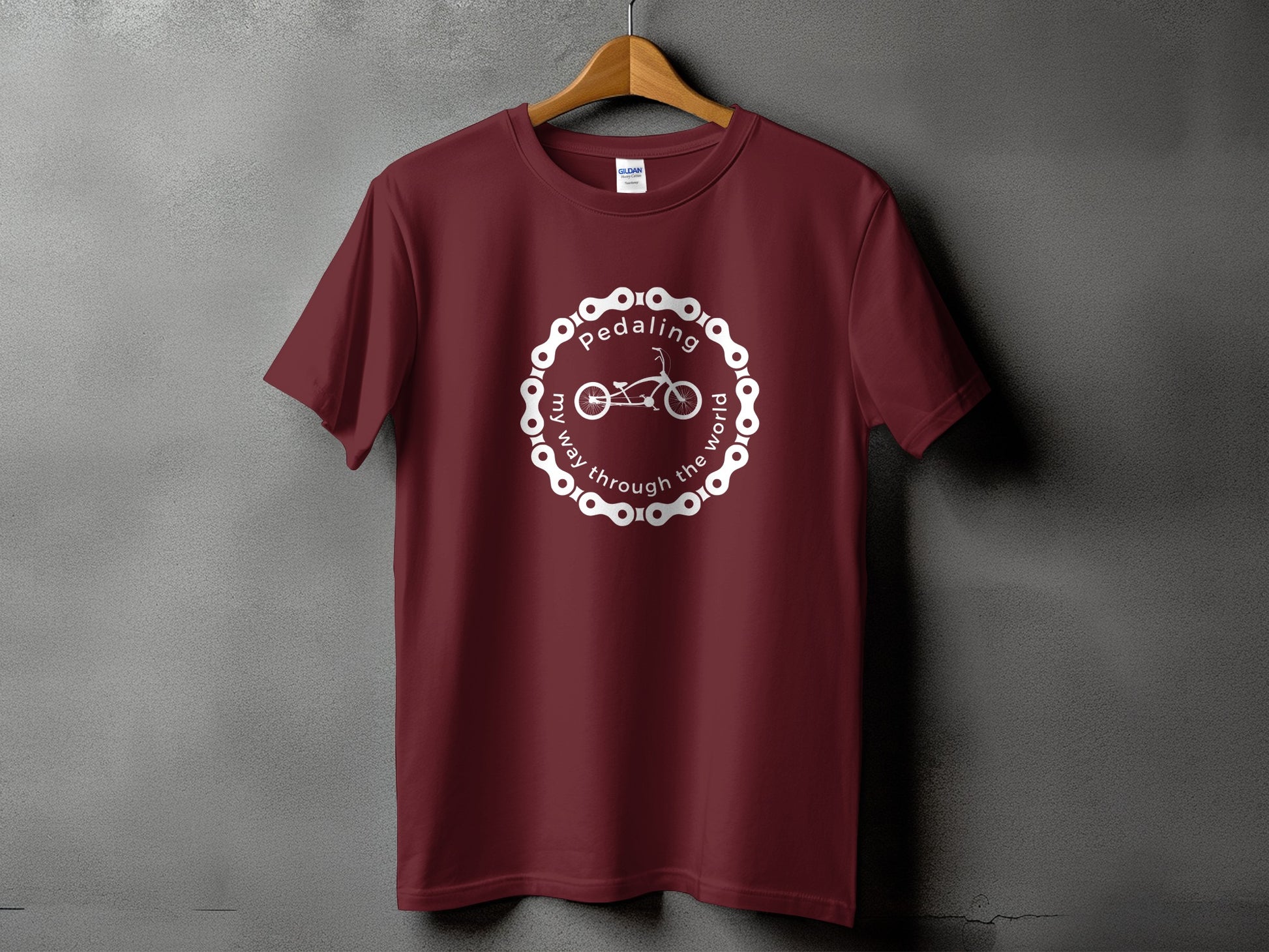 Pedaling My Way Through The World T-Shirt product