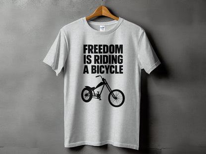 Freedom Is Riding A Bicycle T shirt product type