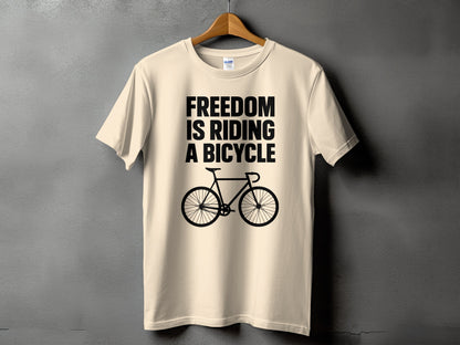 Freedom is Riding a Bicycle T-shirt product type