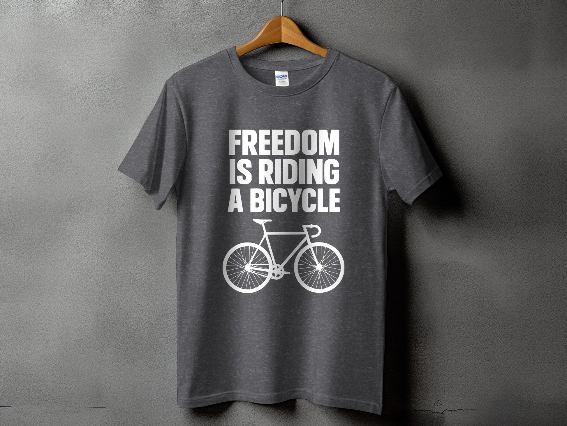 Freedom is Riding a Bicycle Graphic T-Shirt product