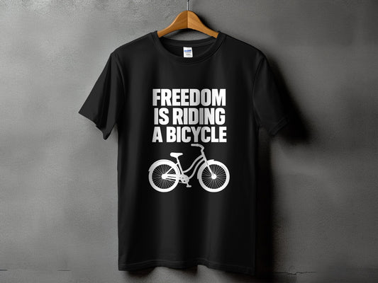 Freedom Is Riding A Bicycle Graphic Tee product