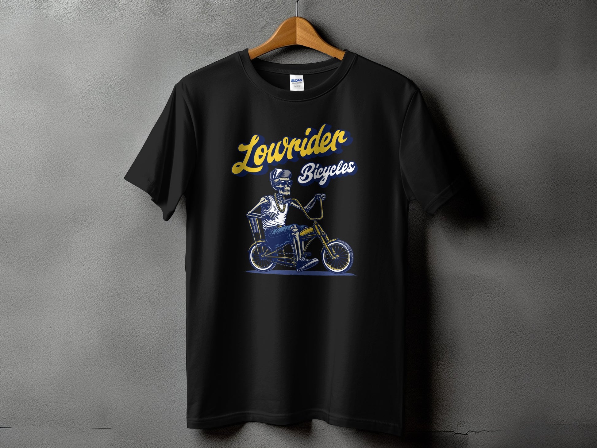Lowrider Bicycles Skeleton Rider Graphic T-Shirt product