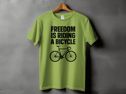 Freedom Is Riding A Bicycle T-Shirt product type