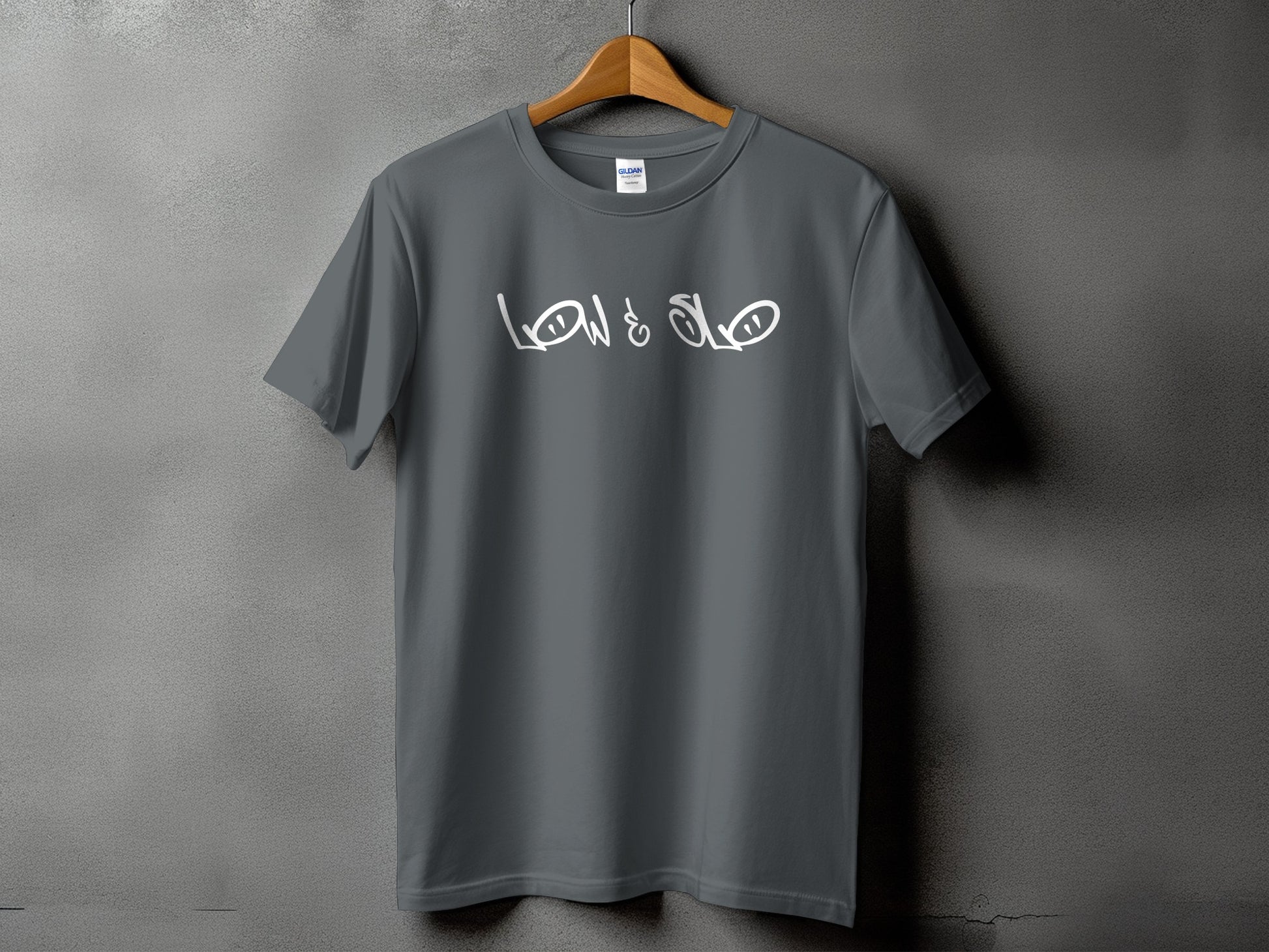 Low and Slo Cool Gray Graphic Tee product type