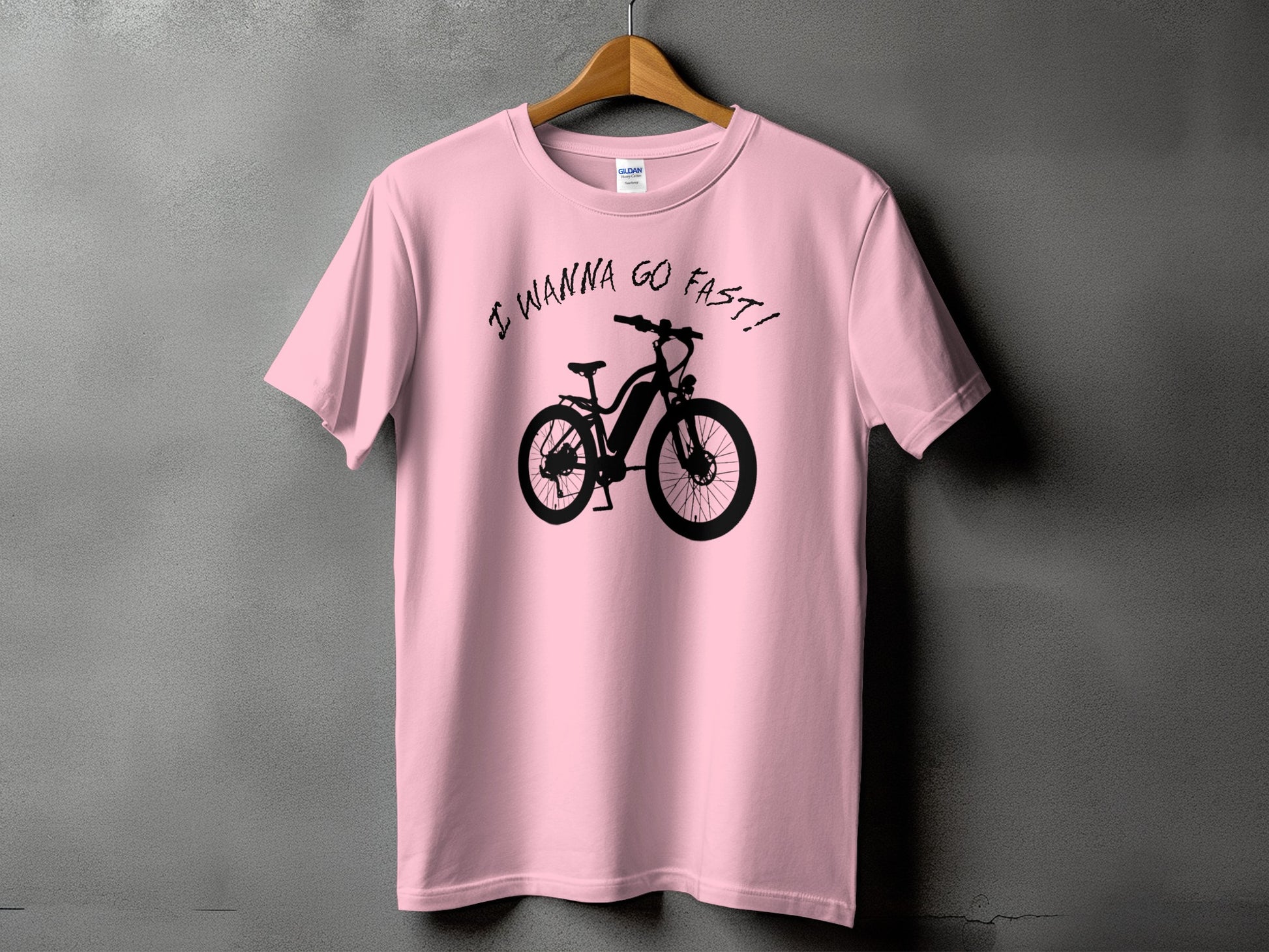 I Wanna Go Fast Bicycle Graphic Tee Shirt product type