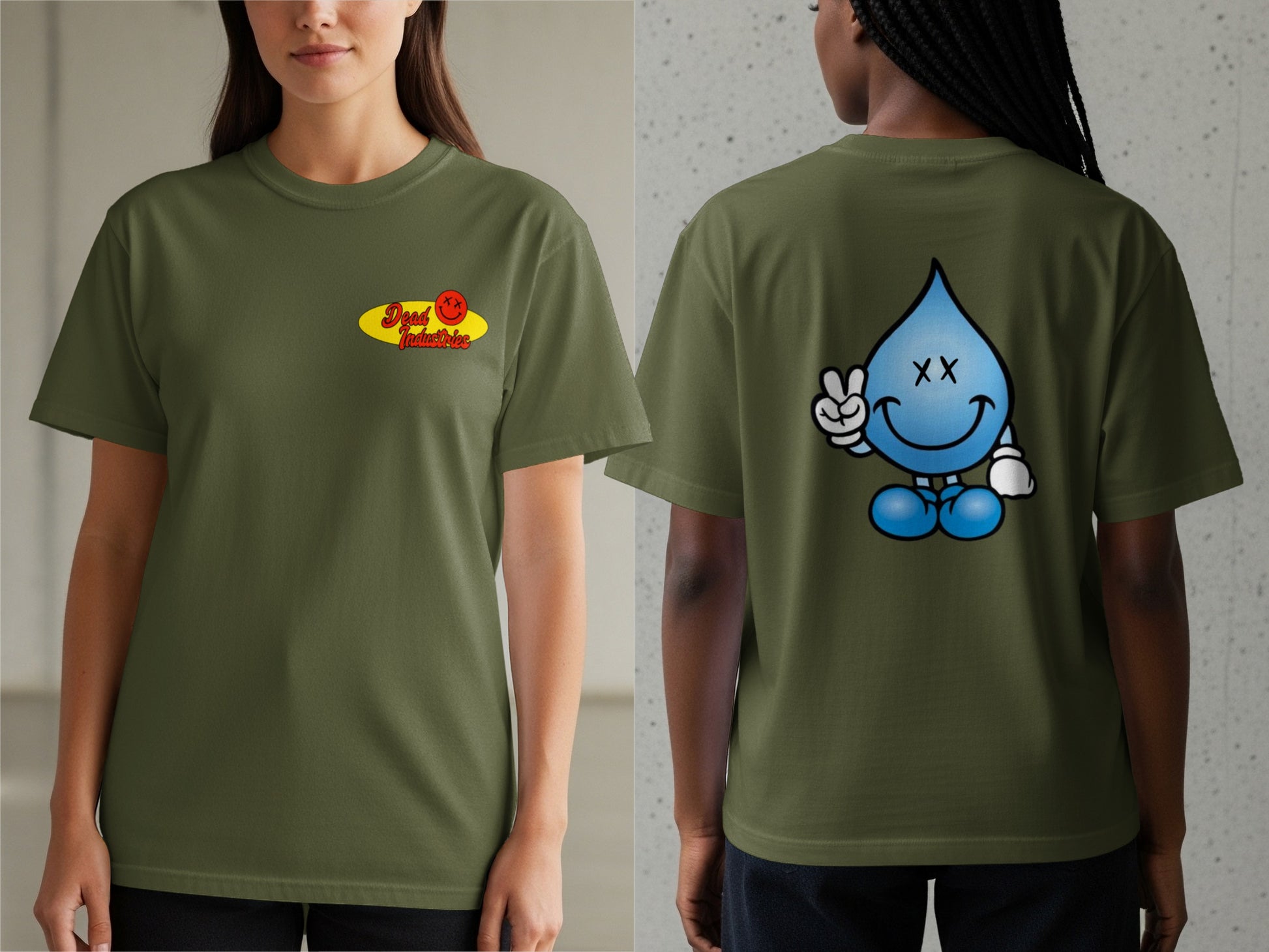 Peaceful Water Droplet Graphic Design T-shirt product