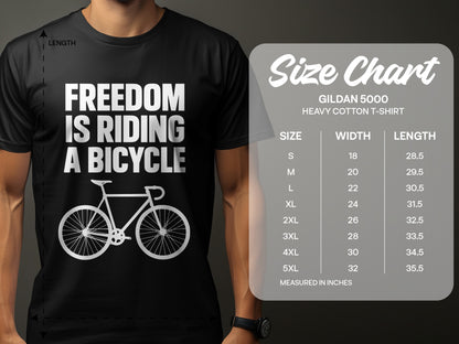 Freedom Is Riding A Bicycle T-shirt product