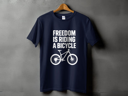 Freedom is Riding a Bicycle Graphic T-Shirt product