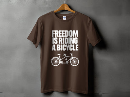 Freedom is Riding a Bicycle Graphic T-shirt product type