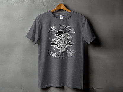 Go Fast Don't Die Astronaut Graphic T-Shirt product type