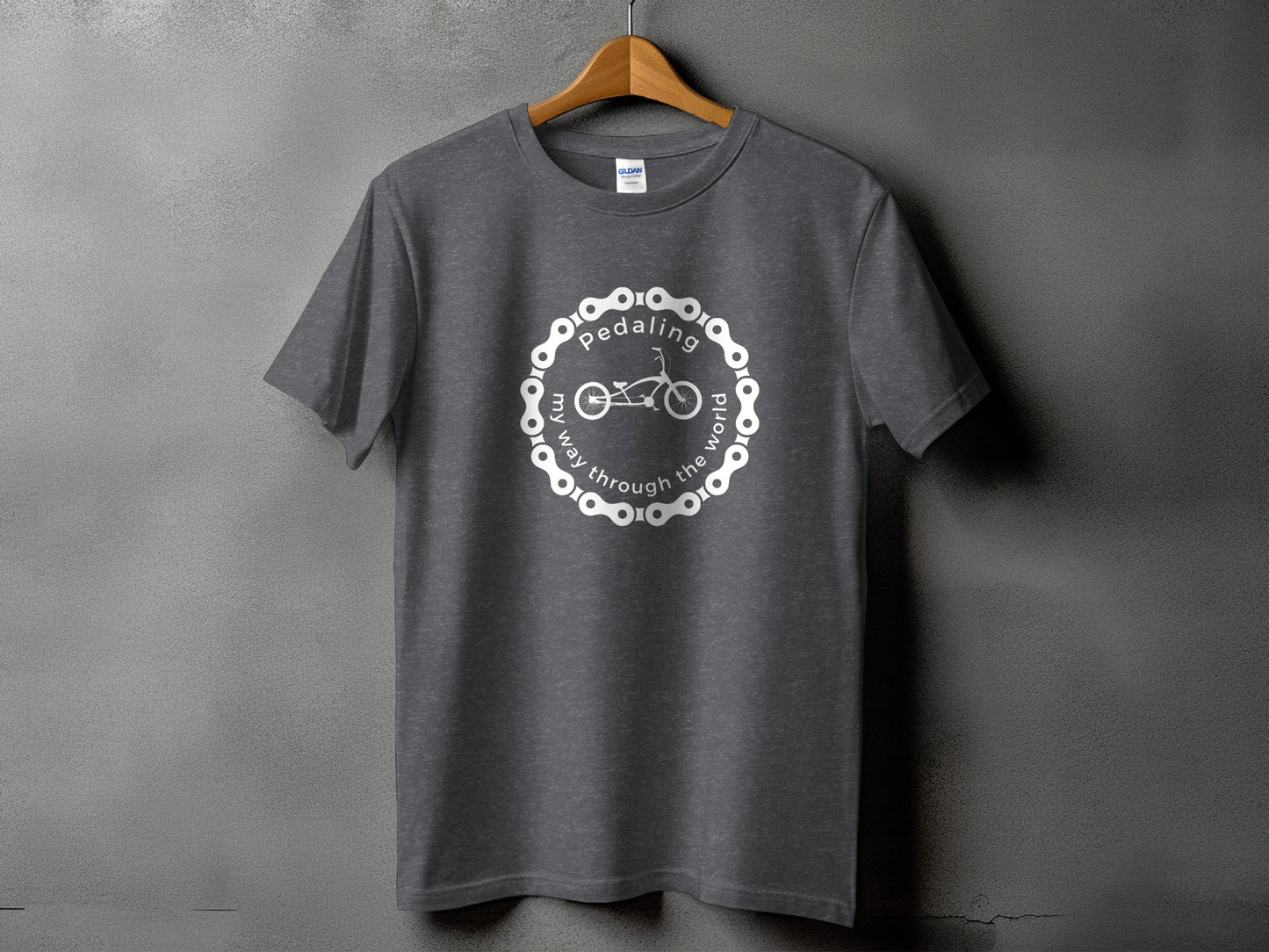 Pedaling through the world bike chain graphic product type