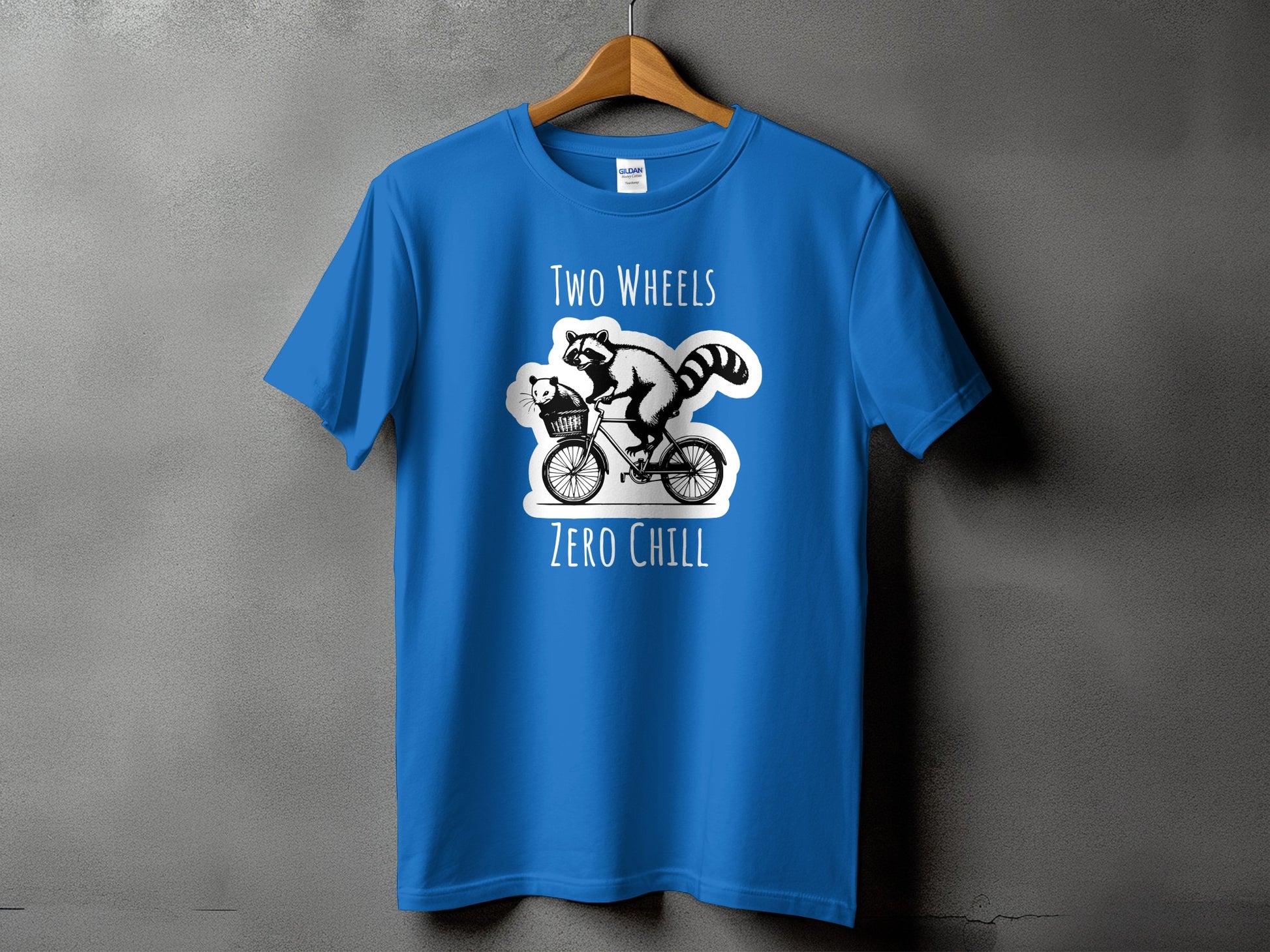 Two Wheels Zero Chill Cycling Graphic T-shirt product type