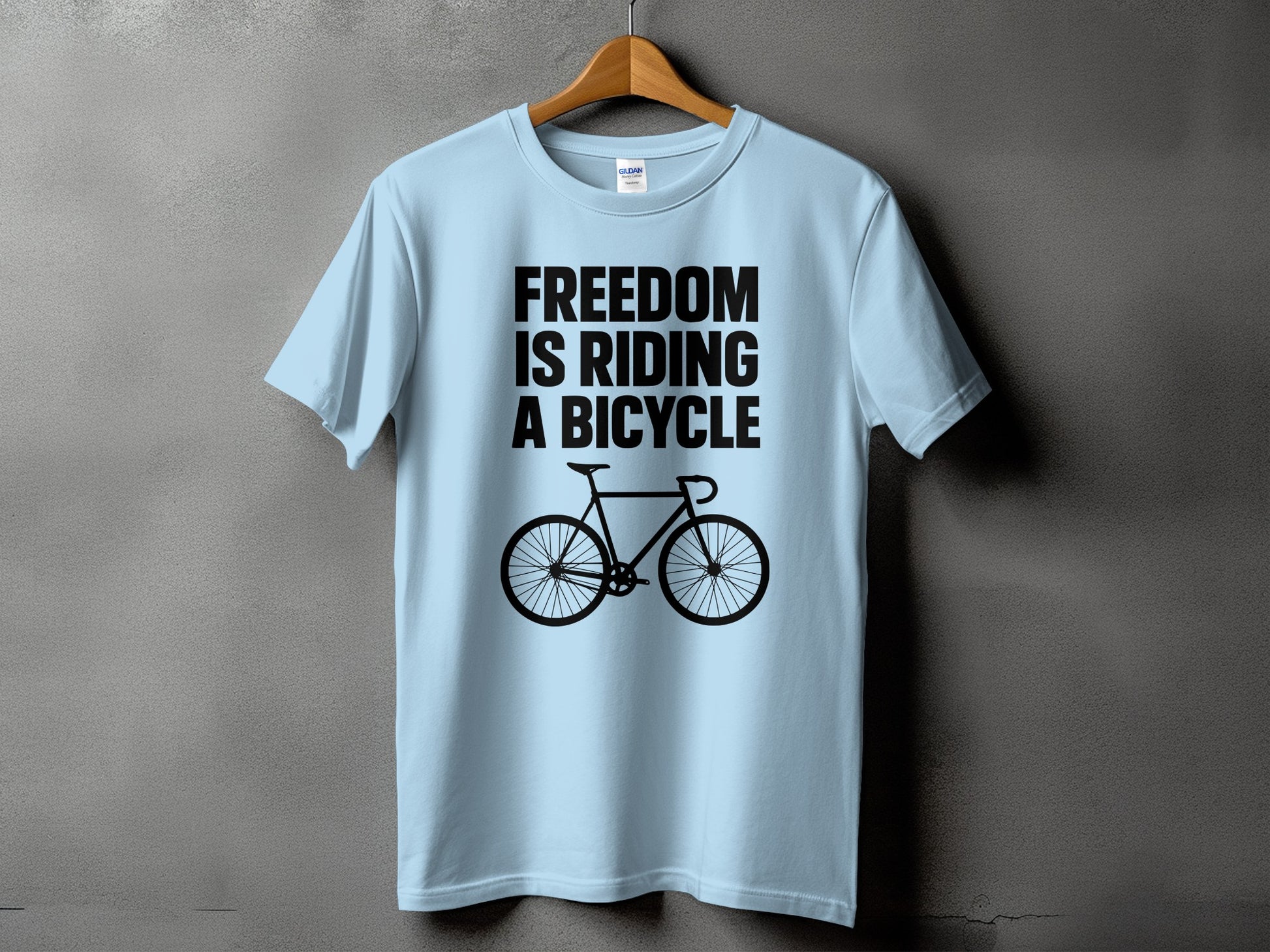 Freedom Is Riding a Bicycle Graphic T-shirt product