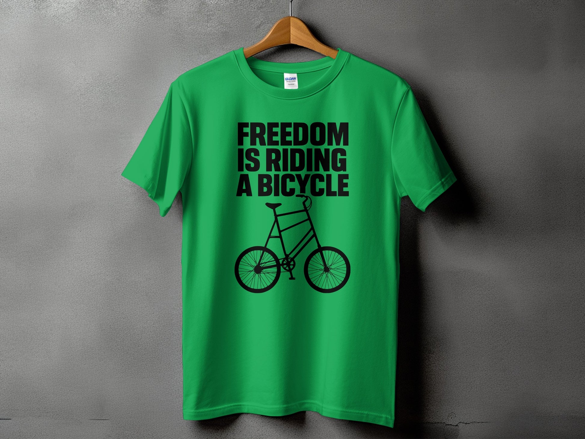 Freedom is Riding a Bicycle Graphic T-Shirt product type