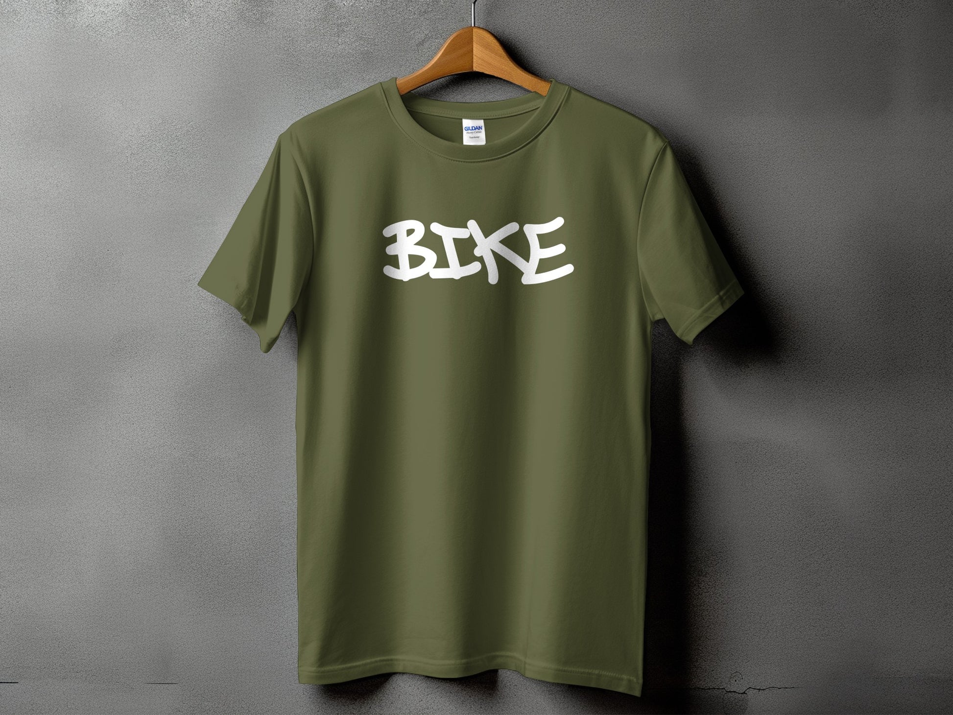 Casual Green Tee with Bold Bike Print product type