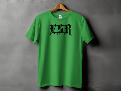FSR Bold Black Lettering on Green T Shirt product