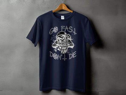 Go Fast Don't Die Astronaut Graphic T-Shirt