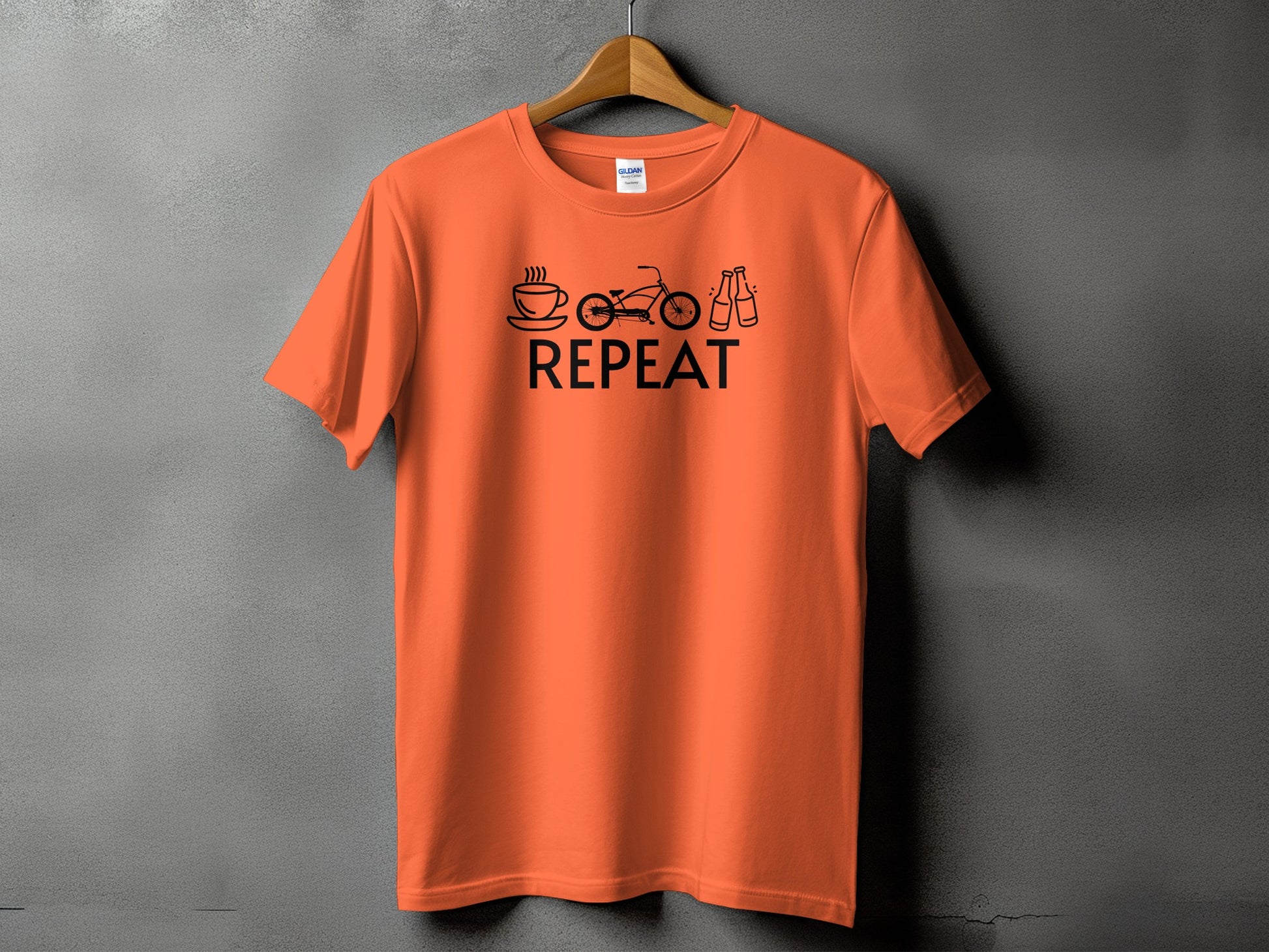 Coffee Bike Ride Repeat Graphic T-Shirt product