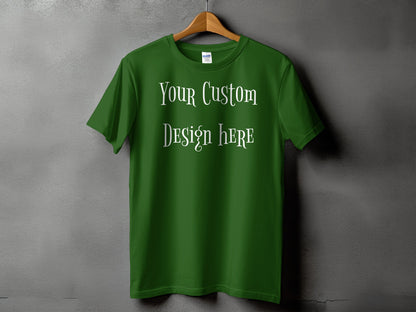 Personalized Green T-shirt Custom Design Product
