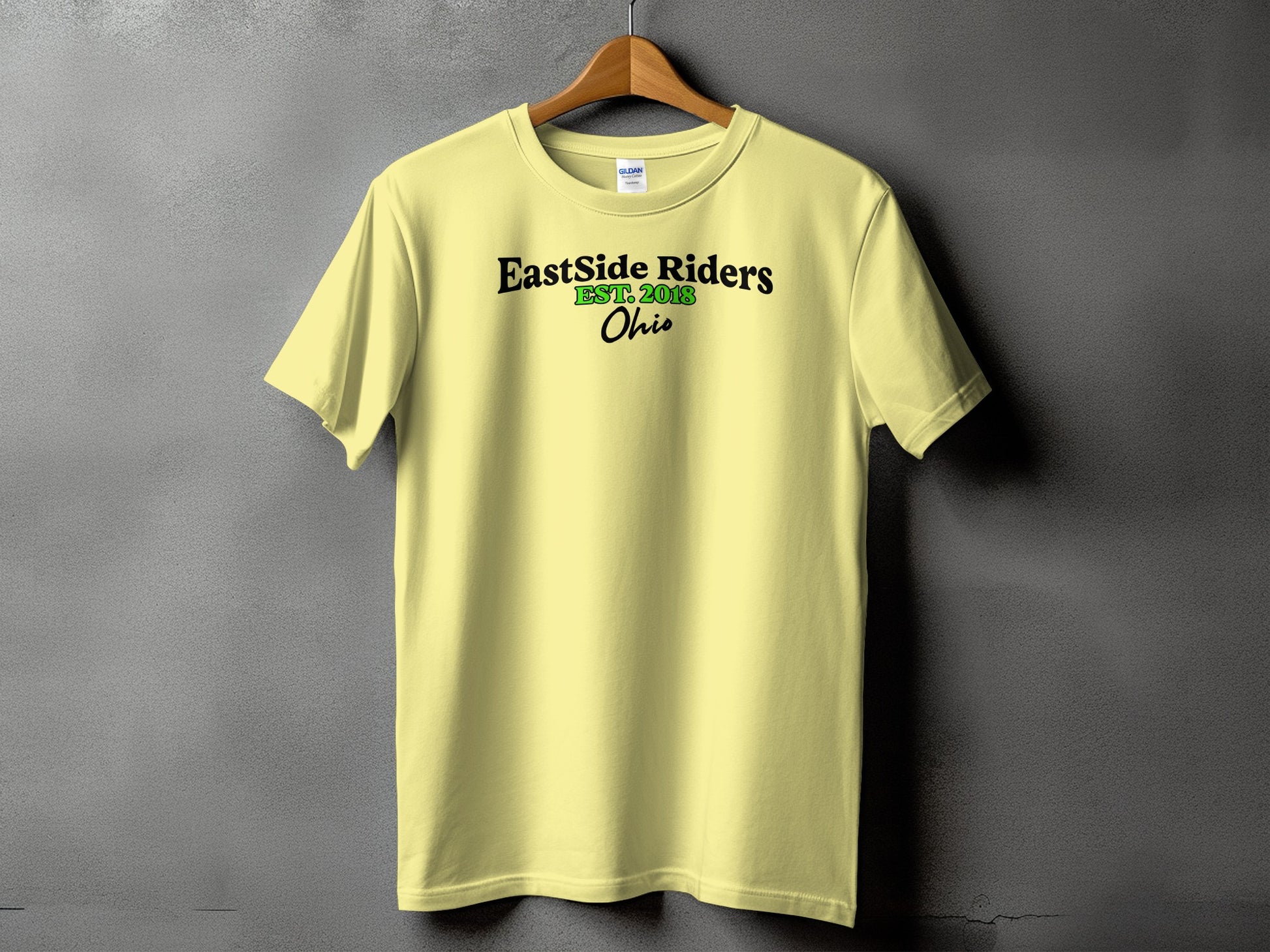 EastSide Riders Est 2018 Ohio Yellow T-Shirt product type